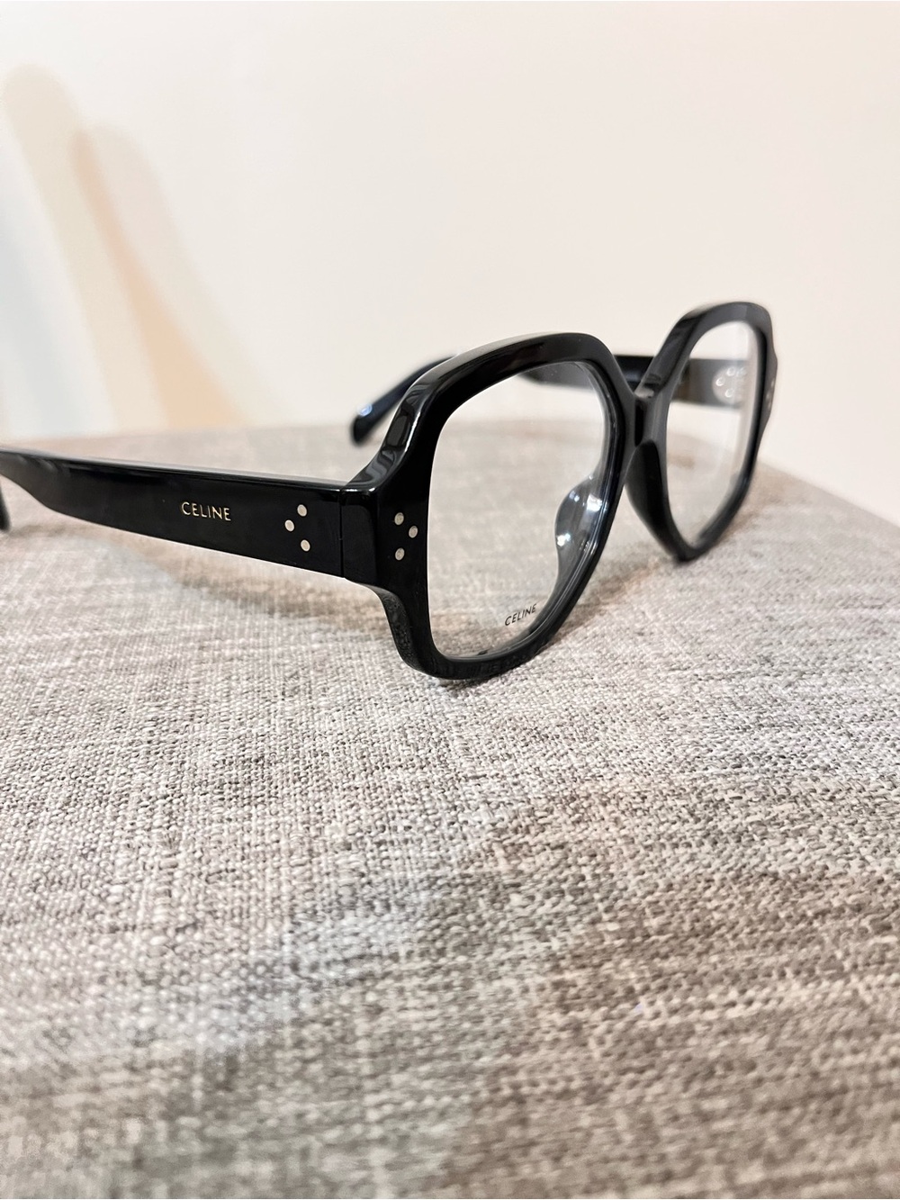 Celine Black Oversized Hexagonal Optical Glasses - Picture 2 of 6